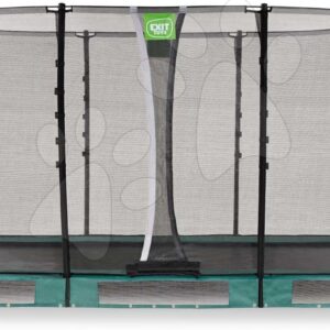 Trampolína s ochrannou sítí Allure Classic ground Exit Toys přízemní 214*366 cm zelená