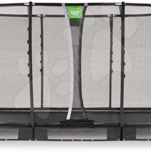Trampolína s ochrannou sítí Allure Premium ground Exit Toys přízemní 214*366 cm černá