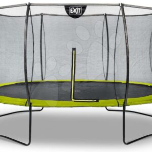 Trampolína s ochrannou sítí Silhouette trampoline Exit Toys kulatá průměr 427 cm zelená