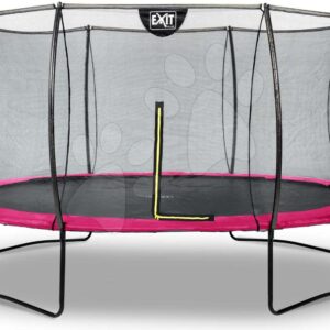 Trampolína s ochrannou sítí Silhouette trampoline Pink Exit Toys kulatá průměr 427 cm růžová
