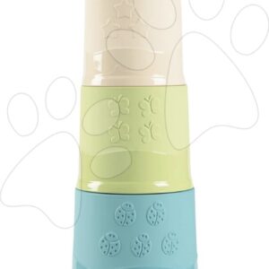 Věž z cukrové třtiny rostliny Bio Sugar Cane Magic Tower Smoby 40 cm 6 kelímků – z kolekce Smoby Green 100% recyklovatelné od 12 měsíců