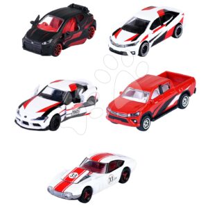Autíčka závodní Toyota Racing 5 Pieces Giftpack Majorette kovová délka 7