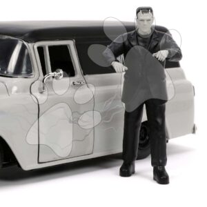 Autíčko Chevy Suburban 1957 Jada kovové s otevíracími částmi a figurkou Frankenstein délka 20 cm 1:24