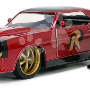 Autíčko DC Chevy Camaro 1969 Jada kovové s otevíracími dveřmi a figurkou Robin délka 13 cm 1:32
