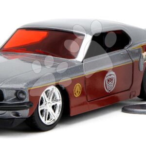 Autíčko Fastback 1969 Ford Mustang Marvel Jada kovové s otevíratelnými dveřmi a figurka Star Lord délka 13