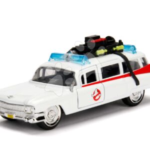 Autíčko Ghostbusters Cadillac Jada kovové s otevíratelnými dveřmi délka 12 cm 1:32