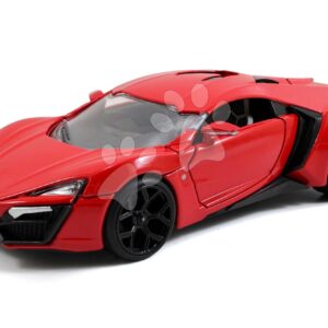 Autíčko Lykan Hypersport Fast & Furious Jada kovové s otevíratelnými částmi a gumovými kolečky 19 cm délka 1:24