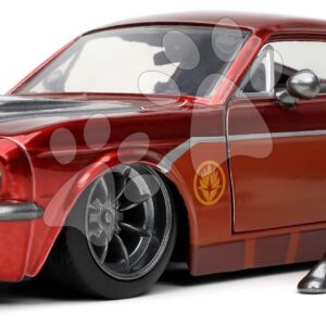 Autíčko Marvel Ford Mustang 1967 Jada kovové s otvárateľnými časťami a figúrkou Star Lord 1:24 J3225019