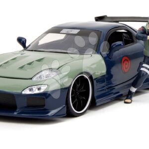 Autíčko Mazda RX-7 1993 Jada kovové s otevíratelnými částmi a figurka Kakashi délka 20 cm 1:24