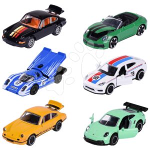 Autíčko Porsche Motorsport Majorette se sběratelskou kartičkou kovové 6 druhů délka 7