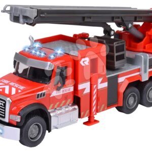 Autíčko hasičské Mack Granite Fire Truck Majorette kovové se zvukem a světlem délka 22 cm