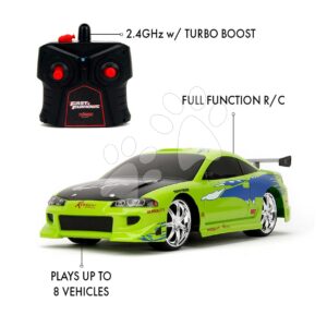 Autíčko na dálkové ovládání RC Brian Mitsubishi Eclipse 1995 Fast & Furious Jada délka 28 cm 1:16 od 6 let