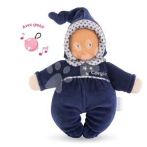 Bábika Babidoux Navy Blue Starry Dreams Mon Doudou Corolle s modrými očima a chrastítkem 20 cm od 0 měs