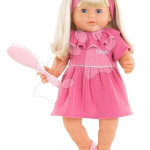 Bábika Jade Mon Grand Poupon Corolle s modrými klipkajícími očima a dlouhými blond vlasy s hřebenem 36 cm