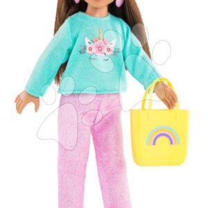 Bábika Luna Shopping Set Corolle Girls s dlouhými hnědými vlasy