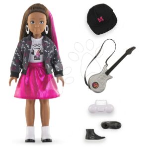 Bábika Melody Music Studio Set Girls Corolle s dlouhými hnědými vlasy 28 cm 4 doplňky od 4 let