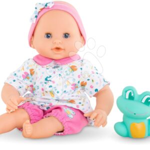 Bábika na koupání Baby Bath Océane Mon Premiere Poupon Corolle s modrými klipkajícími očky a žabkou 30 cm od 18 měs