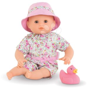 Bábika na koupání pro miminka Bébé Bath Coralie Corolle s hnědými klapkajícími očky a každou 30 cm od 18 měs