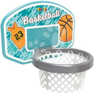 Basketbalový koš na skluzavky a zeď Basketball Hoop 3v1 Smoby s fixací na uchycení a UV filtrem
