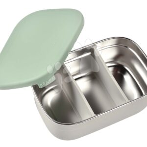 Box na svačinu Stainless Steel Lunch Box Beaba Velvet Grey/Sage Green 760 ml z nerezové oceli šedo-zelený