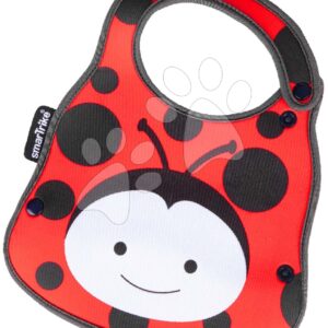 Bryndák pro děti a držák na láhev Beruška Baby Bib & Bottle Holder toTs-smarTrike červený od 0 měsíců