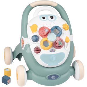 Didaktické chodítko a kočárek Trotty Walker 3in1 Little Smoby s odnímatelným tabletem s funkcemi pro vývoj motoriky od 12 měsíců
