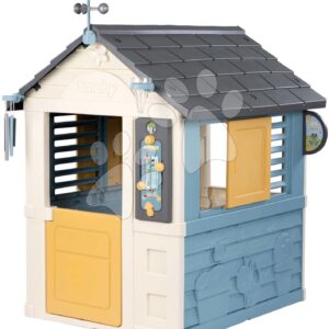 Domeček meteorologická stanice Čtyři roční období 4 Seasons Playhouse Smoby se zvonkohrou větroměrem a srážkoměrem s UV filtrem od 24 měsíců