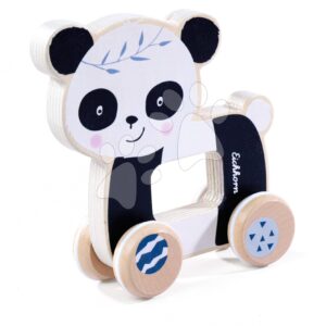 Dřevěné autíčko Panda EH Push Animal Eichhorn délka 12 cm od 12 měsíců