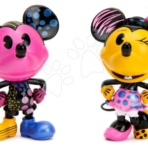 Figurky sběratelské Mickey a Minnie Designer Jada kovové 2 kusy výška 10 cm