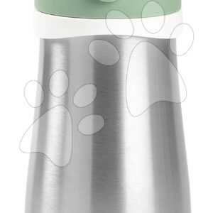 Fľaša Bidon s dvojitými stěnami Stainless Steel Bottle Beaba Sage Green 350 ml z nerezové oceli zelená od 18 měs