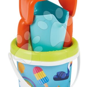Kbelík set Holidays Bucket 12 cm Écoiffier zmrzlina a prázdniny 5 ks od 18 měsíců