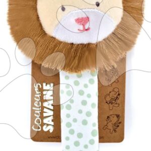 Klips na dudlík s plyšovým zvířátkem Couleurs Savane Doudou et Compagnie 18 cm různé druhy od 0 měsíců