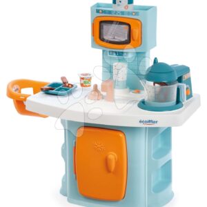 Kuchyňka s jídelním koutkem pro panenku Nursery Écoiffier 11 doplňků s lednicí a mixérem od 18 měsíců
