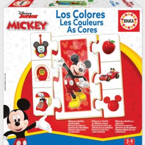 Naučná hra Učíme se barvy Mickey & Friends Educa se 6 obrázky 42 dílů