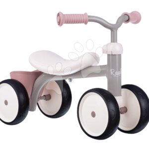 Odrážedlo Rookie Ride-on Pink Smoby s kovovou konstrukcí a otočnými řídítky od 12 měsíců