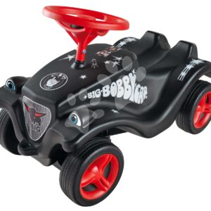 Odrážedlo auto Bobby Car Classic Little Rocker BIG černé s klaksonem a rockovými nálepkami od 12 měs.