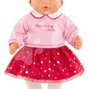 Panenka Albane Heart Petals Mon Grand Poupon Corolle s hnědýma mrkacíma očima a špulící rty 36 cm od 24 měsíců
