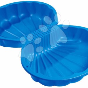 Pískoviště dvoudílné Mušle Watershell Blue BIG objem 2*20 kg na vodu a písek 74*88*21 cm modré od 18 měsíců