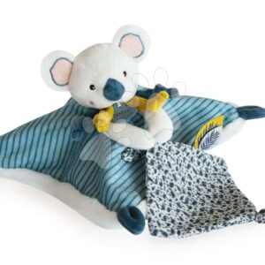 Plyšová koala na mazlení Yoca le Koala Doudou et Compagnie modrá 25 cm od 0 měsíců