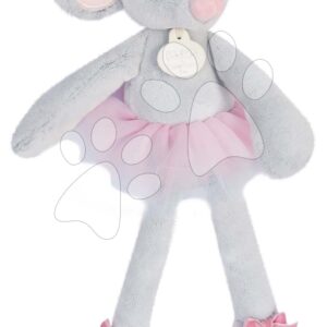 Plyšová panenka myška Mouse My Doudou Ballerine Doudou et Compagnie růžová 30 cm v dárkovém balení od 0 měsíců