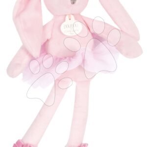 Plyšová panenka zajíček Bunny My Doudou Ballerine Doudou et Compagnie růžová 30 cm v dárkovém balení od 0 měsíců