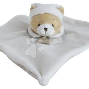 Plyšový medvídek k mazlení Doudou 202 L'Original Doudou et Compagnie béžový 25 cm v dárkovém balení od 0 měsíců