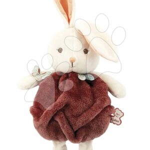 Plyšový zajíček Bubble of Love Rabbit Cinnamon Plume Kaloo hnědý 23 cm z jemného měkkého materiálu v dárkovém balení od 0 měsíců