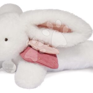 Plyšový zajíček Bunny Happy Boho Doudou et Compagnie bílý 25 cm v dárkovém balení od 0 měsíců
