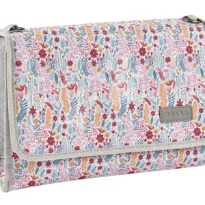 Přebalovací taška s podložkou na přebalování Beaba Geneva Mirage Grey/Floral šedá s potiskem