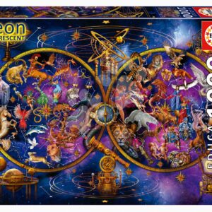 Puzzle Constellations Educa 1000 dílků a Fix lepidlo svítící