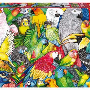 Puzzle Parrots Educa 500 dílků a Fix lepidlo