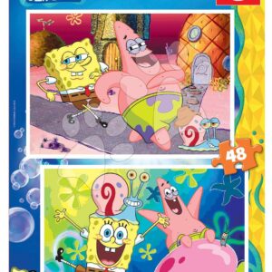 Puzzle Sponge Bob Educa 2 x 48 dílků