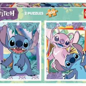 Puzzle Stitch Educa 2 x 500 dílků a Fix lepidlo