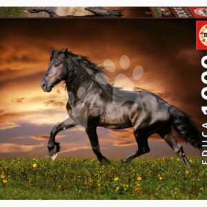 Puzzle Trotting Horse Educa 1000 dílků a Fix lepidlo